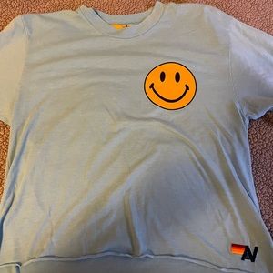 Brand new aviator nation baby blue tee!